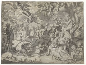 Boda de Peleo y Tetis de Joachim Wtewael or Utewael
