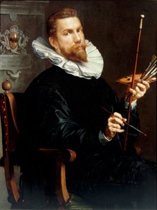 Autorretrato, 1601 de Joachim Wtewael or Utewael