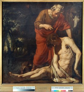 El buen samaritano de Joachim von Sandrart