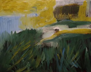 Colinas verdes, cielo amarillo de Joackim Schou Dahle