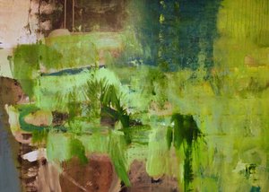 Abstracción de un verde exuberante de Joackim Schou Dahle