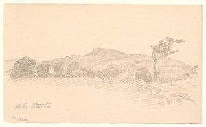 Paisaje con vista hacia la cresta Höråsen. Öströö de Joakim Frederik Skovgaard