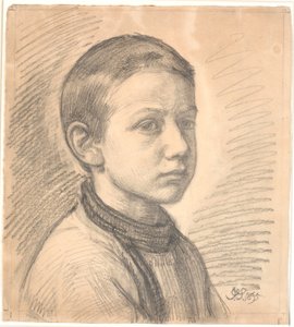 Retrato del pintor J.Th. Skovgaard de niño de Joakim Frederik Skovgaard