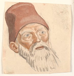 Estudio de cabeza de anciano con barba de Joakim Frederik Skovgaard
