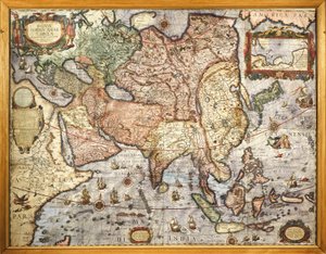 Mapa de Asia. Del Atlas de Joan Blaeu (1596-1673), impreso en 1686 de Joan Blaeu