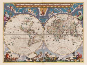 Le grand atlas, ou cosmographie Blauiane, en laquelle est exactement descrit la terre, la mer, et le ciel, vol.I de Joan Blaeu