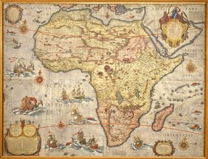 Mapa de África en 1686 por Joan Blaeu de Joan Blaeu