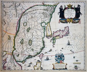 Mapa de China, por Joan Blaeu de Joan Blaeu