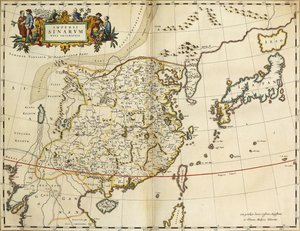 Mapa de China, de "Atlas Maior Sive Cosmographia Blaviana", 1662 de Joan Blaeu