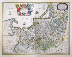 Mapa de Prusia Oriental, de 