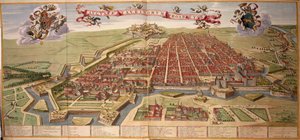 Mapa de Turín por Joan Blaeu, de Theatrum Sabaudiae