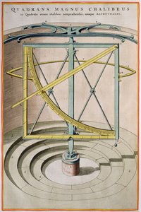 Quadrans Magnus Chalibeus página del Atlas Major, 1662 de Joan Blaeu