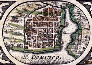 Santo Domingo - en Atlas de W. J. Blaeu