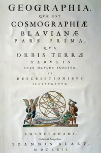Página de título de la Parte I del Atlas Maior, por Joan Blaeu (1596-1673)