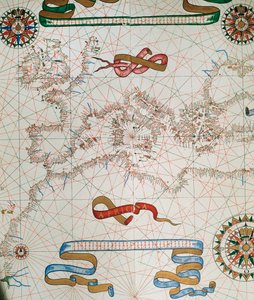 Mapa de Europa y costas del Norte de África, 1587