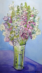 Dedaleras y campanulas de Joan Thewsey