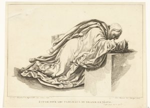 Figura de la derecha
Estudio para las pinturas del drama de Jesús (título en el objeto) de Joannes Bemme