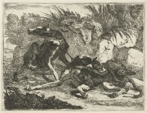 Dos perros Perros (título de la serie) de Joannes Fijt