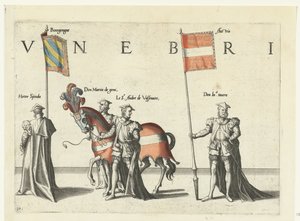 Parte de la procesión, nº 10 Procesión fúnebre del emperador Carlos V, 1558 (título de la serie)