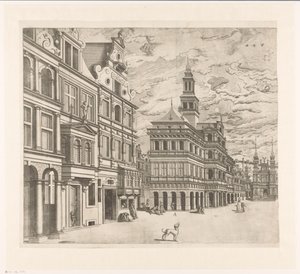 Vista de una plaza con edificios monumentales