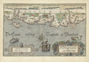 Mapa de la costa sur de Inglaterra entre la Isla de Wight y Dover
Descriptionhe der Zee Custen van Engelandt tuschen Wicht ende Doueren (título en el objeto) de Joannes van Doetechum (I)