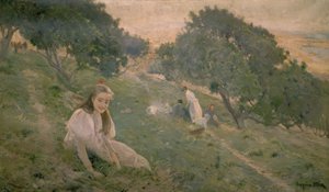 Pendiente en Montjuich de Joaquim Mir i Trinxet