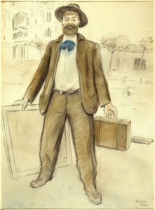 Retrato de Joaquim Mir y la Sagrada Familia de Joaquim Mir i Trinxet