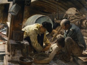 Y aún dicen que el pescado es caro de Joaquín Sorolla