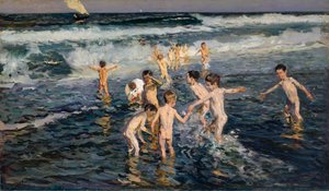 Bañar a los niños, 1899