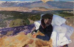 Convaleciente María en El Pardo de Joaquin Sorolla y Bastida