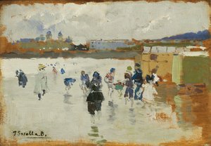 Playa de La Concha, San Sebastián de Joaquín Sorolla