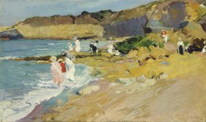 Rocas en el faro, Biarritz de Joaquin Sorolla y Bastida