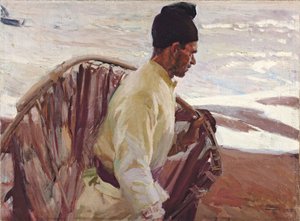 Pescador de camarones, Valencia, 1908 de Joaquín Sorolla
