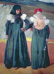 Traje tradicional del Valle de Anso de Joaquin Sorolla y Bastida