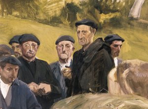 Tipos de Guipúzcoa. Pintura de Joaquín Sorolla (1863-1923). Colección privada de Joaquín Sorolla