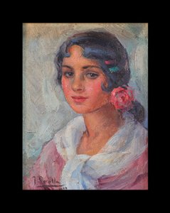 Retrato de una mujer de Joaquín Sorolla