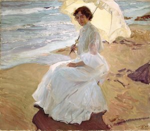 Clotilde en la playa de Joaquín Sorolla