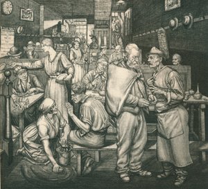 Casa de comidas, Chelsea, c1911-1924, 1924 de Job Nixon