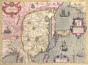 China, c.1607 de Jodocus Hondius