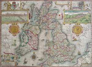 Mapa del Reino de Gran Bretaña e Irlanda, 1610