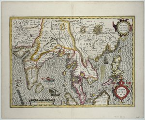 El subcontinente indio hasta Filipinas pasando por las porciones septentrionales del archipiélago indonesio y la península malaya, principios del siglo XVII