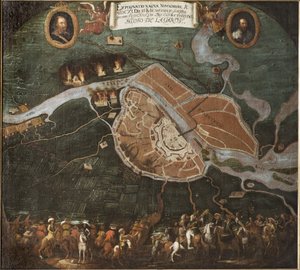 La bataille de Novgorod (Rusie), guerre polono suedoise (1600-1611) - La batalla de Novgorod de Johan Hammer