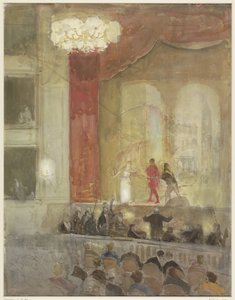 Princesse Schouwburg en La Haya durante la representación de Otelo de Johan Antonie de Jonge