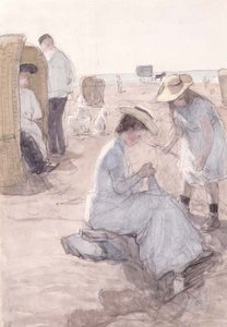 Escena de Playa en Scheveningen de Johan Antonio de Jonge