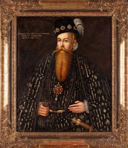 Le roi Jean III de Suede (1537-1592) - Peinture de Johan Baptista van Uther (Utter) (actif 1562-1597), huile sur toile (101x83 cm) de Johan Baptista van (active 1562 1597) Uther