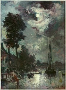 Luz de luna de Johan Barthold Jongkind