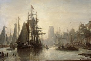 El puerto de Róterdam de Johan Barthold Jongkind
