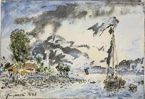 Barco de pesca de Johan Barthold Jongkind