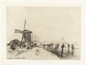 Vista de Maassluis Vue de la ville de Maaslins (Holanda) (título de la serie)