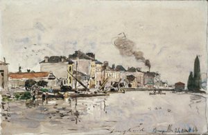 El canal en Bruselas de Johan Barthold Jongkind